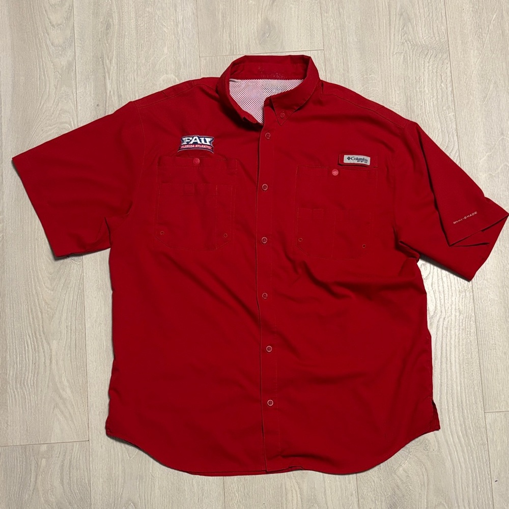 🔥BUNDLESALE Men’s XL Columbia PFG Omni-Shade FAU University Button-Down Shirt